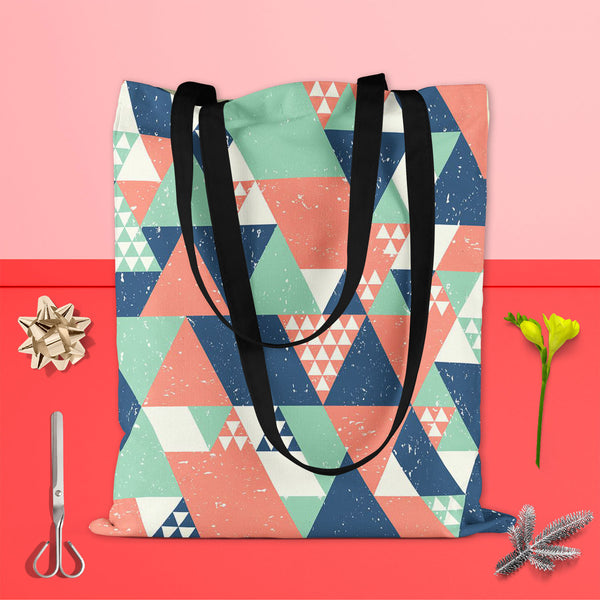 Colorful Triangles D1 Tote Bag Shoulder Purse | Multipurpose-Tote Bags Basic-TOT_FB_BS-IC 5007521 IC 5007521, Abstract Expressionism, Abstracts, Decorative, Diamond, Digital, Digital Art, Fashion, Geometric, Geometric Abstraction, Graphic, Illustrations, Modern Art, Patterns, Retro, Semi Abstract, Signs, Signs and Symbols, Triangles, colorful, d1, tote, bag, shoulder, purse, cotton, canvas, fabric, multipurpose, abstract, backdrop, blue, cool, creative, decoration, design, geometrical, geometry, green, illu