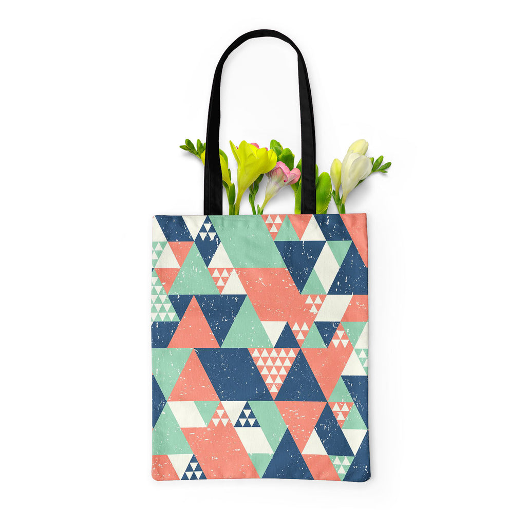 Colorful Triangles D1 Tote Bag Shoulder Purse | Multipurpose-Tote Bags Basic-TOT_FB_BS-IC 5007521 IC 5007521, Abstract Expressionism, Abstracts, Decorative, Diamond, Digital, Digital Art, Fashion, Geometric, Geometric Abstraction, Graphic, Illustrations, Modern Art, Patterns, Retro, Semi Abstract, Signs, Signs and Symbols, Triangles, colorful, d1, tote, bag, shoulder, purse, multipurpose, abstract, backdrop, blue, cool, creative, decoration, design, fabric, geometrical, geometry, green, illustration, modern