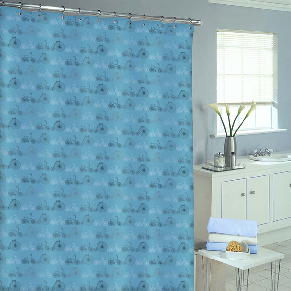 Bicycles Washable Waterproof Shower Curtain-Shower Curtains-CUR_SH-IC 5007522 IC 5007522, Art and Paintings, Automobiles, Bikes, Cities, City Views, Digital, Digital Art, Drawing, Graphic, Hipster, Hobbies, Illustrations, Patterns, Retro, Signs, Signs and Symbols, Sketches, Sports, Transportation, Travel, Vehicles, Vintage, Metallic, bicycles, washable, waterproof, shower, curtain, eyelets, art, background, bicycle, bike, blue, circus, city, classic, color, colorful, cute, cycle, design, doodle, exercise, f