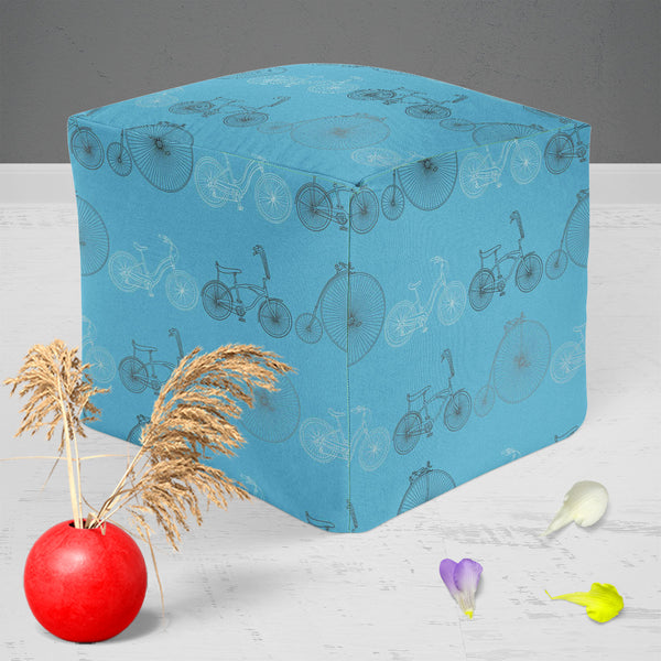 Bicycles D2 Footstool Footrest Puffy Pouffe Ottoman Bean Bag | Canvas Fabric-Footstools-FST_CB_BN-IC 5007522 IC 5007522, Art and Paintings, Automobiles, Bikes, Cities, City Views, Digital, Digital Art, Drawing, Graphic, Hipster, Hobbies, Illustrations, Patterns, Retro, Signs, Signs and Symbols, Sketches, Sports, Transportation, Travel, Vehicles, Vintage, Metallic, bicycles, d2, puffy, pouffe, ottoman, footstool, footrest, bean, bag, canvas, fabric, art, background, bicycle, bike, blue, circus, city, classic