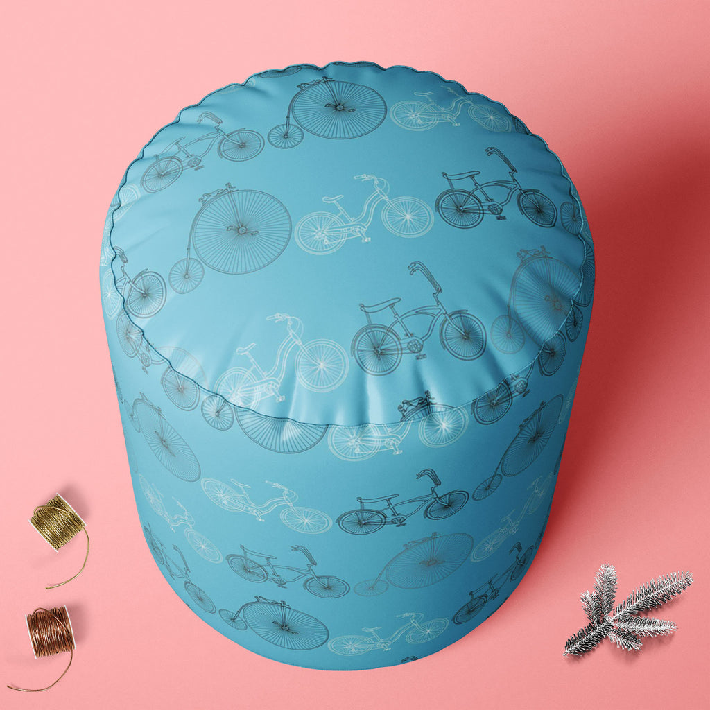Bicycles D2 Footstool Footrest Puffy Pouffe Ottoman Bean Bag | Canvas Fabric-Footstools-FST_CB_BN-IC 5007522 IC 5007522, Art and Paintings, Automobiles, Bikes, Cities, City Views, Digital, Digital Art, Drawing, Graphic, Hipster, Hobbies, Illustrations, Patterns, Retro, Signs, Signs and Symbols, Sketches, Sports, Transportation, Travel, Vehicles, Vintage, Metallic, bicycles, d2, footstool, footrest, puffy, pouffe, ottoman, bean, bag, canvas, fabric, art, background, bicycle, bike, blue, circus, city, classic