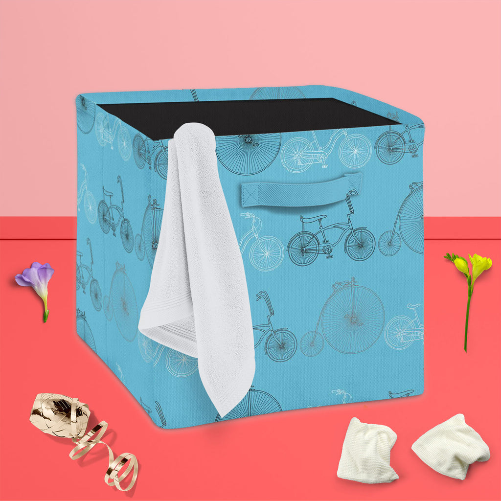 Bicycles D2 Foldable Open Storage Bin | Organizer Box, Toy Basket, Shelf Box, Laundry Bag | Canvas Fabric-Storage Bins-STR_BI_CB-IC 5007522 IC 5007522, Art and Paintings, Automobiles, Bikes, Cities, City Views, Digital, Digital Art, Drawing, Graphic, Hipster, Hobbies, Illustrations, Patterns, Retro, Signs, Signs and Symbols, Sketches, Sports, Transportation, Travel, Vehicles, Vintage, Metallic, bicycles, d2, foldable, open, storage, bin, organizer, box, toy, basket, shelf, laundry, bag, canvas, fabric, art,