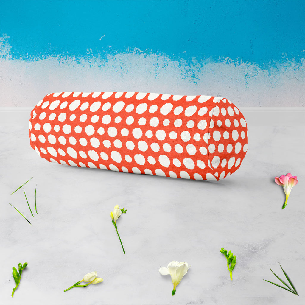 Painted Polka Dot Bolster Cover Booster Cases | Concealed Zipper Opening-Bolster Covers-BOL_CV_ZP-IC 5007524 IC 5007524, Abstract Expressionism, Abstracts, Art and Paintings, Books, Circle, Decorative, Dots, Drawing, Geometric, Geometric Abstraction, Illustrations, Modern Art, Patterns, Retro, Semi Abstract, Signs, Signs and Symbols, Splatter, Watercolour, painted, polka, dot, bolster, cover, booster, cases, concealed, zipper, opening, abstract, acrylic, art, background, bubble, chaos, decoration, design, d