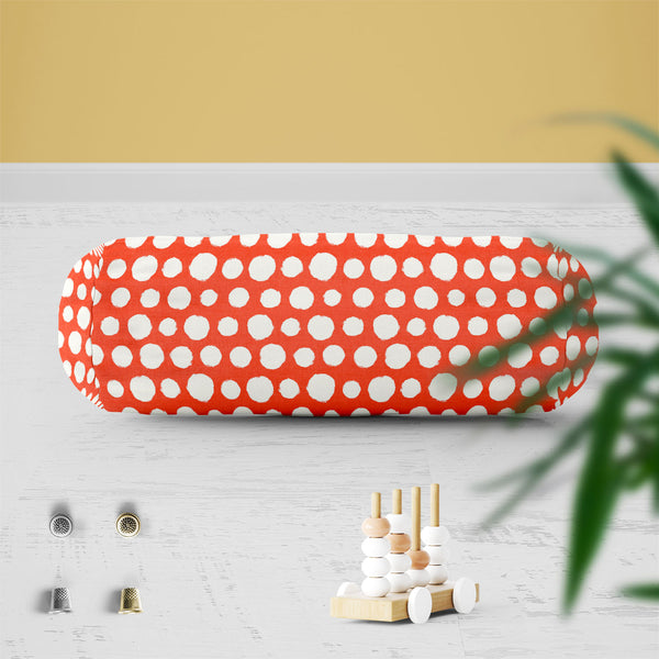 Painted Polka Dot Bolster Cover Booster Cases | Concealed Zipper Opening-Bolster Covers-BOL_CV_ZP-IC 5007524 IC 5007524, Abstract Expressionism, Abstracts, Art and Paintings, Books, Circle, Decorative, Dots, Drawing, Geometric, Geometric Abstraction, Illustrations, Modern Art, Patterns, Retro, Semi Abstract, Signs, Signs and Symbols, Splatter, Watercolour, painted, polka, dot, bolster, cover, booster, cases, zipper, opening, poly, cotton, fabric, abstract, acrylic, art, background, bubble, chaos, decoration