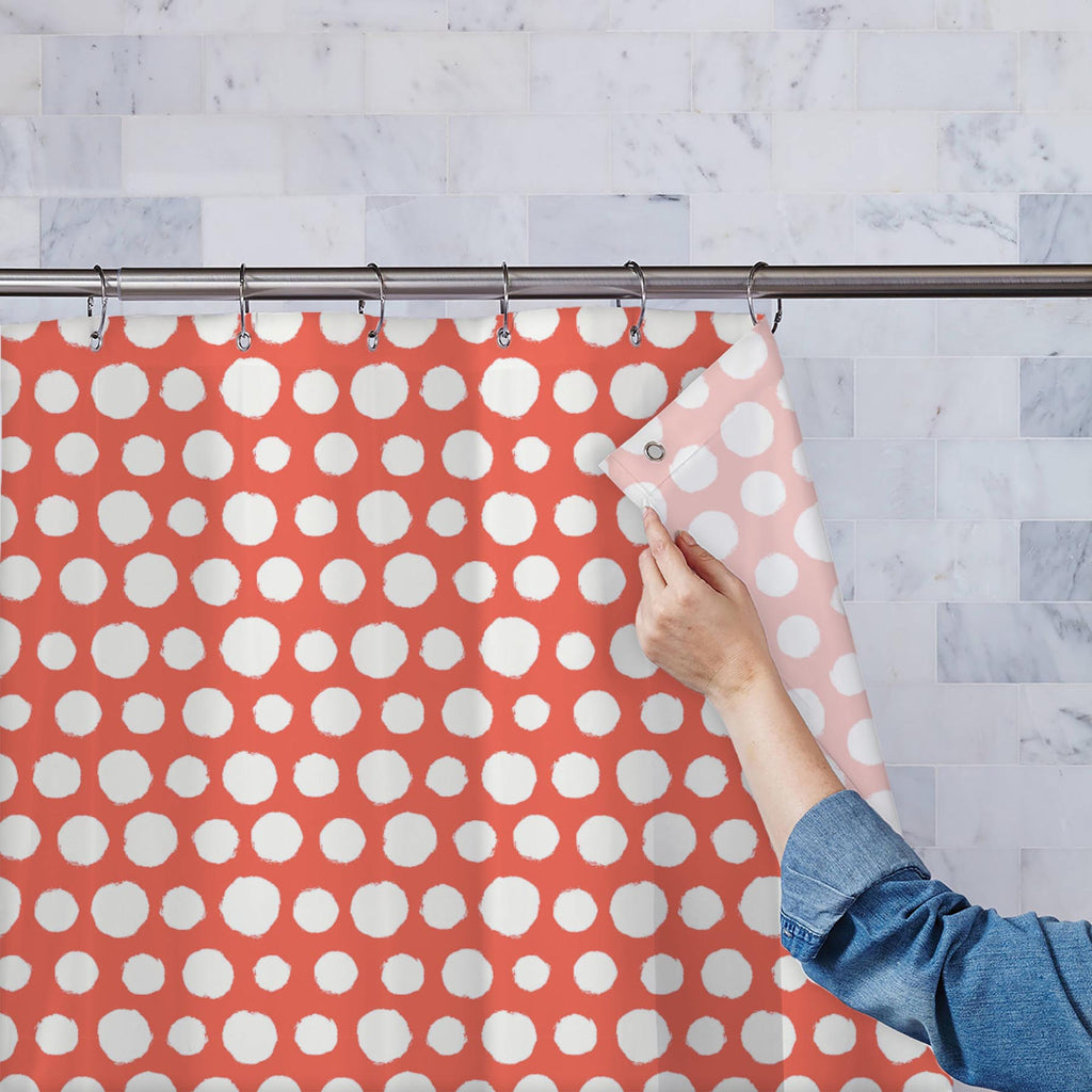 Painted Polka Dot Washable Waterproof Shower Curtain-Shower Curtains-CUR_SH-IC 5007524 IC 5007524, Abstract Expressionism, Abstracts, Art and Paintings, Books, Circle, Decorative, Dots, Drawing, Geometric, Geometric Abstraction, Illustrations, Modern Art, Patterns, Retro, Semi Abstract, Signs, Signs and Symbols, Splatter, Watercolour, painted, polka, dot, washable, waterproof, shower, curtain, abstract, acrylic, art, background, bubble, chaos, decoration, design, dye, elegant, fabric, form, illustration, mo