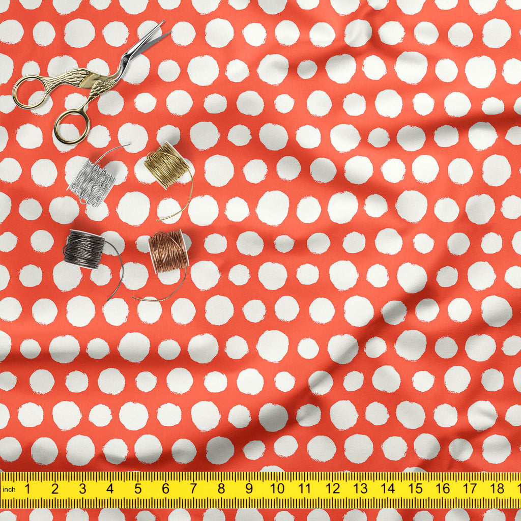 Painted Polka Dot Upholstery Fabric by Metre | For Sofa, Curtains, Cushions, Furnishing, Craft, Dress Material-Upholstery Fabrics-FAB_RW-IC 5007524 IC 5007524, Abstract Expressionism, Abstracts, Art and Paintings, Books, Circle, Decorative, Dots, Drawing, Geometric, Geometric Abstraction, Illustrations, Modern Art, Patterns, Retro, Semi Abstract, Signs, Signs and Symbols, Splatter, Watercolour, painted, polka, dot, upholstery, fabric, by, metre, for, sofa, curtains, cushions, furnishing, craft, dress, mater
