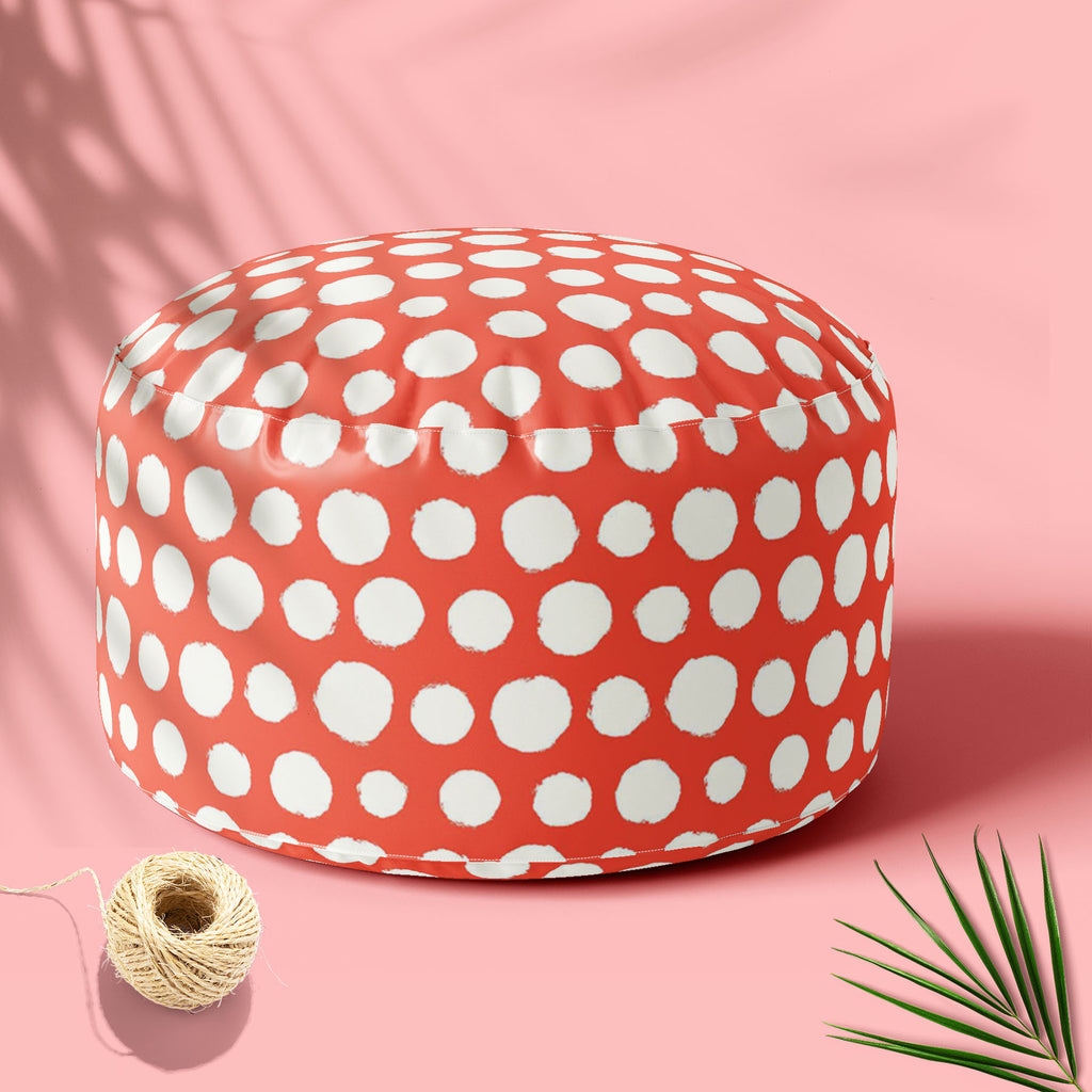 Painted Polka Dot Footstool Footrest Puffy Pouffe Ottoman Bean Bag | Canvas Fabric-Footstools-FST_CB_BN-IC 5007524 IC 5007524, Abstract Expressionism, Abstracts, Art and Paintings, Books, Circle, Decorative, Dots, Drawing, Geometric, Geometric Abstraction, Illustrations, Modern Art, Patterns, Retro, Semi Abstract, Signs, Signs and Symbols, Splatter, Watercolour, painted, polka, dot, footstool, footrest, puffy, pouffe, ottoman, bean, bag, canvas, fabric, abstract, acrylic, art, background, bubble, chaos, dec