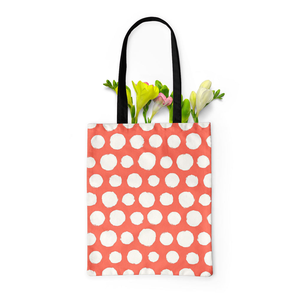 Painted Polka Dot Tote Bag Shoulder Purse | Multipurpose-Tote Bags Basic-TOT_FB_BS-IC 5007524 IC 5007524, Abstract Expressionism, Abstracts, Art and Paintings, Books, Circle, Decorative, Dots, Drawing, Geometric, Geometric Abstraction, Illustrations, Modern Art, Patterns, Retro, Semi Abstract, Signs, Signs and Symbols, Splatter, Watercolour, painted, polka, dot, tote, bag, shoulder, purse, multipurpose, abstract, acrylic, art, background, bubble, chaos, decoration, design, dye, elegant, fabric, form, illust