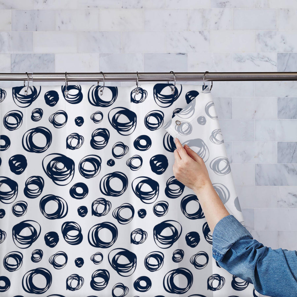 Doodle Contrast Washable Waterproof Shower Curtain-Shower Curtains-CUR_SH-IC 5007525 IC 5007525, Abstract Expressionism, Abstracts, Ancient, Art and Paintings, Circle, Culture, Digital, Digital Art, Drawing, Ethnic, Fashion, Graphic, Historical, Illustrations, Medieval, Modern Art, Patterns, Retro, Semi Abstract, Signs, Signs and Symbols, Traditional, Tribal, Vintage, World Culture, doodle, contrast, washable, waterproof, shower, curtain, abstract, art, artwork, backdrop, background, beautiful, blue, collec