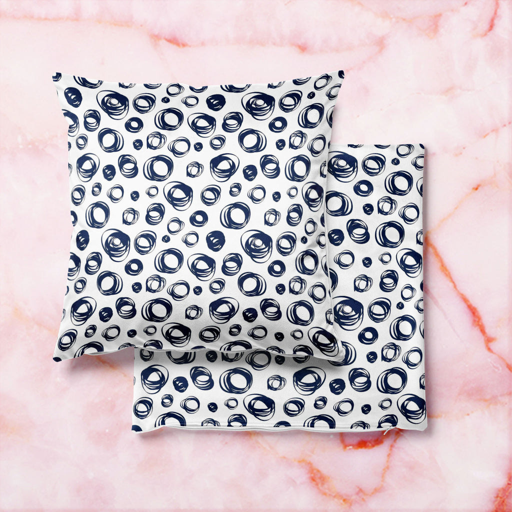 Doodle Contrast Cushion Cover Throw Pillow-Cushion Covers-CUS_CV-IC 5007525 IC 5007525, Abstract Expressionism, Abstracts, Ancient, Art and Paintings, Circle, Culture, Digital, Digital Art, Drawing, Ethnic, Fashion, Graphic, Historical, Illustrations, Medieval, Modern Art, Patterns, Retro, Semi Abstract, Signs, Signs and Symbols, Traditional, Tribal, Vintage, World Culture, doodle, contrast, cushion, cover, throw, pillow, abstract, art, artwork, backdrop, background, beautiful, blue, collection, color, curl