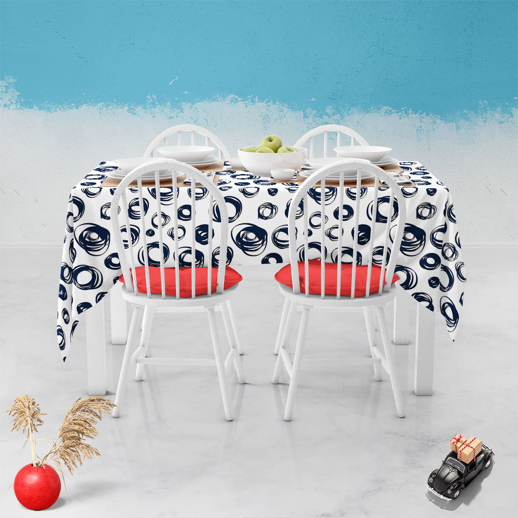Doodle Contrast Table Cloth Cover-Table Covers-CVR_TB_NR-IC 5007525 IC 5007525, Abstract Expressionism, Abstracts, Ancient, Art and Paintings, Circle, Culture, Digital, Digital Art, Drawing, Ethnic, Fashion, Graphic, Historical, Illustrations, Medieval, Modern Art, Patterns, Retro, Semi Abstract, Signs, Signs and Symbols, Traditional, Tribal, Vintage, World Culture, doodle, contrast, table, cloth, cover, abstract, art, artwork, backdrop, background, beautiful, blue, collection, color, curly, decoration, des
