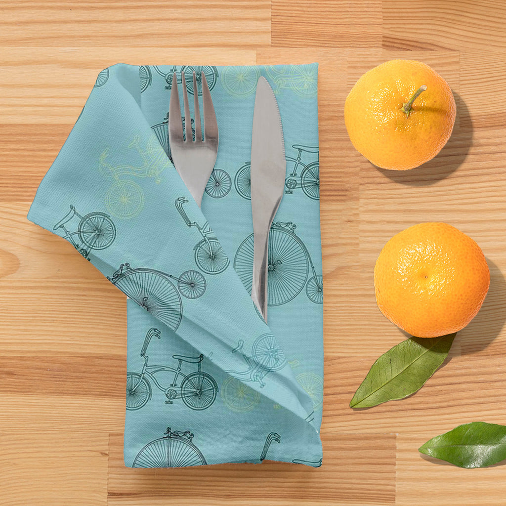 Bicycles D3 Table Napkin-Table Napkins-NAP_TB-IC 5007527 IC 5007527, Art and Paintings, Automobiles, Bikes, Cities, City Views, Digital, Digital Art, Drawing, Graphic, Hipster, Hobbies, Illustrations, Patterns, Retro, Signs, Signs and Symbols, Sketches, Sports, Transportation, Travel, Vehicles, Vintage, Metallic, bicycles, d3, table, napkin, art, background, bicycle, bike, blue, circus, city, classic, color, colorful, cute, cycle, design, doodle, exercise, fitness, fun, healthy, hobby, illustration, line, o