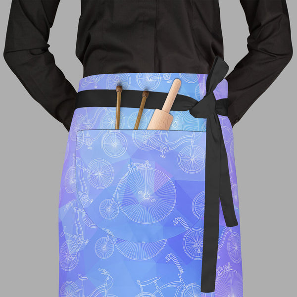 Bicycles D4 Apron | Adjustable, Free Size & Waist Tiebacks-Aprons Waist to Feet-APR_WS_FT-IC 5007528 IC 5007528, Art and Paintings, Automobiles, Bikes, Cities, City Views, Digital, Digital Art, Drawing, Graphic, Hipster, Hobbies, Illustrations, Patterns, Retro, Signs, Signs and Symbols, Sketches, Sports, Transportation, Travel, Vehicles, Vintage, Metallic, bicycles, d4, full-length, waist, to, feet, apron, poly-cotton, fabric, adjustable, tiebacks, art, background, bicycle, bike, blue, circus, city, classic