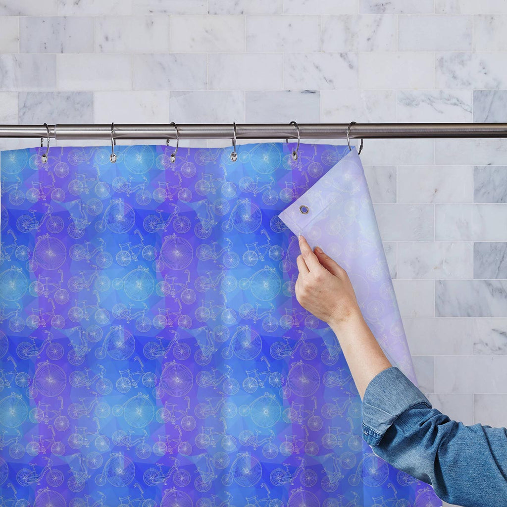 Bicycles Washable Waterproof Shower Curtain-Shower Curtains-CUR_SH-IC 5007528 IC 5007528, Art and Paintings, Automobiles, Bikes, Cities, City Views, Digital, Digital Art, Drawing, Graphic, Hipster, Hobbies, Illustrations, Patterns, Retro, Signs, Signs and Symbols, Sketches, Sports, Transportation, Travel, Vehicles, Vintage, Metallic, bicycles, washable, waterproof, shower, curtain, art, background, bicycle, bike, blue, circus, city, classic, color, colorful, cute, cycle, design, doodle, exercise, fitness, f