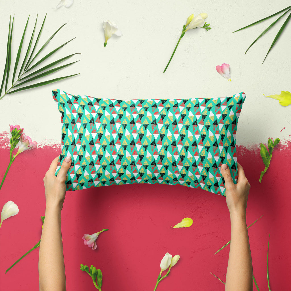 Grunged Triangles Pillow Cover Case-Pillow Cases-PIL_CV-IC 5007529 IC 5007529, Abstract Expressionism, Abstracts, African, Ancient, Art and Paintings, Aztec, Bohemian, Brush Stroke, Chevron, Culture, Ethnic, Eygptian, Geometric, Geometric Abstraction, Graffiti, Hand Drawn, Historical, Medieval, Mexican, Modern Art, Patterns, Retro, Semi Abstract, Signs, Signs and Symbols, Splatter, Traditional, Triangles, Tribal, Vintage, Watercolour, World Culture, grunged, pillow, cover, case, abstract, art, background, b