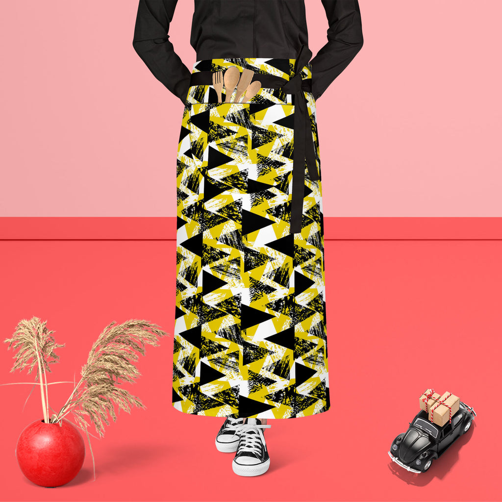 Geometrical Behaviour D1 Apron | Adjustable, Free Size & Waist Tiebacks-Aprons Waist to Feet-APR_WS_FT-IC 5007530 IC 5007530, Abstract Expressionism, Abstracts, African, Ancient, Art and Paintings, Aztec, Bohemian, Brush Stroke, Chevron, Culture, Ethnic, Eygptian, Geometric, Geometric Abstraction, Graffiti, Hand Drawn, Historical, Medieval, Mexican, Modern Art, Patterns, Retro, Semi Abstract, Signs, Signs and Symbols, Splatter, Traditional, Triangles, Tribal, Vintage, Watercolour, World Culture, geometrical