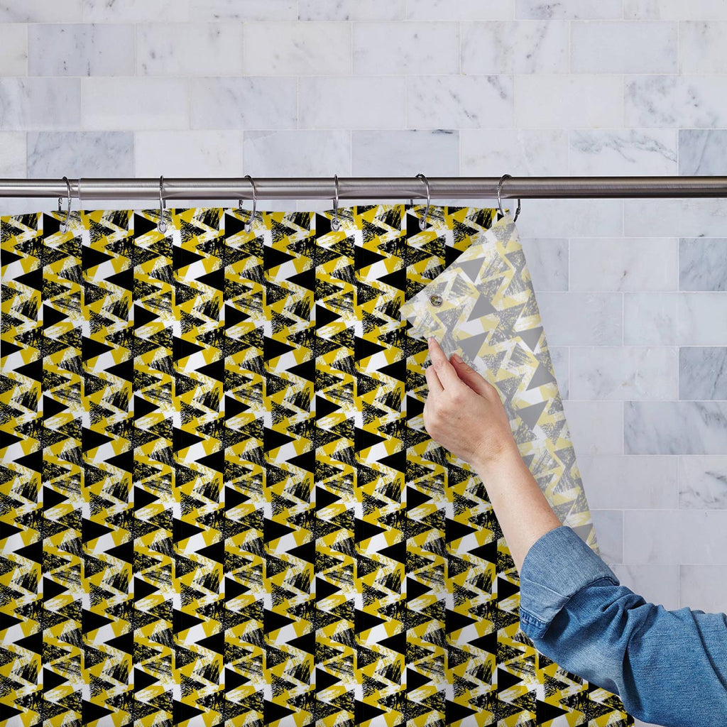 Geometrical Behaviour Washable Waterproof Shower Curtain-Shower Curtains-CUR_SH-IC 5007530 IC 5007530, Abstract Expressionism, Abstracts, African, Ancient, Art and Paintings, Aztec, Bohemian, Brush Stroke, Chevron, Culture, Ethnic, Eygptian, Geometric, Geometric Abstraction, Graffiti, Hand Drawn, Historical, Medieval, Mexican, Modern Art, Patterns, Retro, Semi Abstract, Signs, Signs and Symbols, Splatter, Traditional, Triangles, Tribal, Vintage, Watercolour, World Culture, geometrical, behaviour, washable, 
