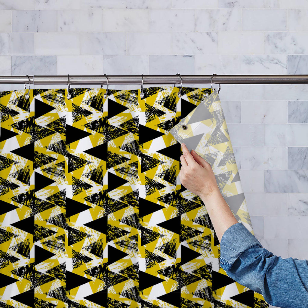 Geometrical Behaviour D1 Washable Waterproof Shower Curtain-Shower Curtains-CUR_SH-IC 5007530 IC 5007530, Abstract Expressionism, Abstracts, African, Ancient, Art and Paintings, Aztec, Bohemian, Brush Stroke, Chevron, Culture, Ethnic, Eygptian, Geometric, Geometric Abstraction, Graffiti, Hand Drawn, Historical, Medieval, Mexican, Modern Art, Patterns, Retro, Semi Abstract, Signs, Signs and Symbols, Splatter, Traditional, Triangles, Tribal, Vintage, Watercolour, World Culture, geometrical, behaviour, d1, was