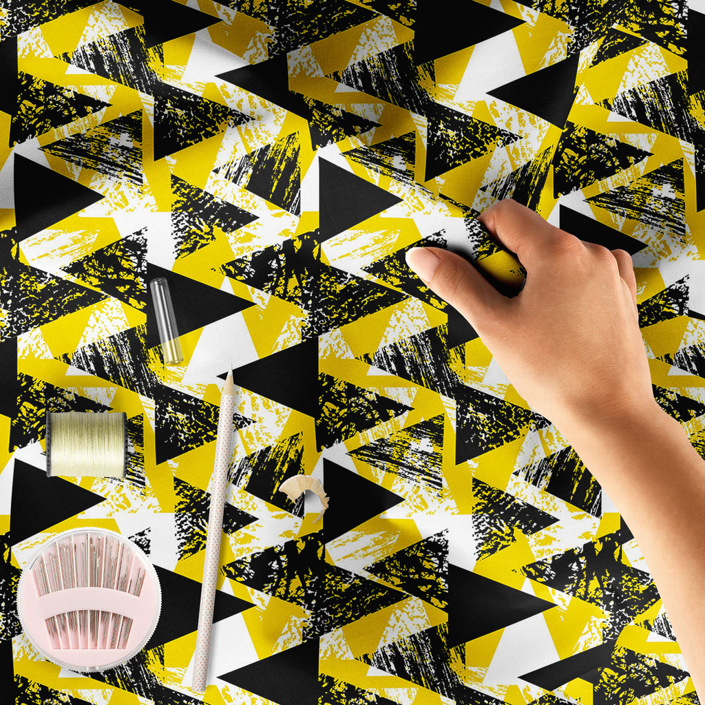 Geometrical Behaviour D1 Sofa Fabric by Metre | Upholstery For Sofa, Curtains & Cushions-Sofa Fabrics-SOF_FB-IC 5007530 IC 5007530, Abstract Expressionism, Abstracts, African, Ancient, Art and Paintings, Aztec, Bohemian, Brush Stroke, Chevron, Culture, Ethnic, Eygptian, Geometric, Geometric Abstraction, Graffiti, Hand Drawn, Historical, Medieval, Mexican, Modern Art, Patterns, Retro, Semi Abstract, Signs, Signs and Symbols, Splatter, Traditional, Triangles, Tribal, Vintage, Watercolour, World Culture, geome