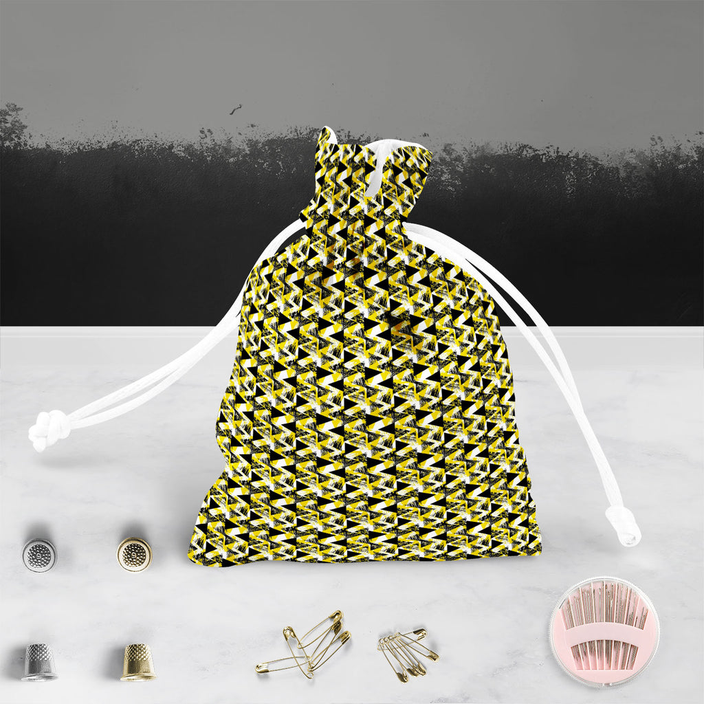 Geometrical Behaviour D1 Pouch Wrist Potli Bag | Bag for Weddings & Casual Parties-Drawstring Pouches-PCH_FB_DS-IC 5007530 IC 5007530, Abstract Expressionism, Abstracts, African, Ancient, Art and Paintings, Aztec, Bohemian, Brush Stroke, Chevron, Culture, Ethnic, Eygptian, Geometric, Geometric Abstraction, Graffiti, Hand Drawn, Historical, Medieval, Mexican, Modern Art, Patterns, Retro, Semi Abstract, Signs, Signs and Symbols, Splatter, Traditional, Triangles, Tribal, Vintage, Watercolour, World Culture, ge