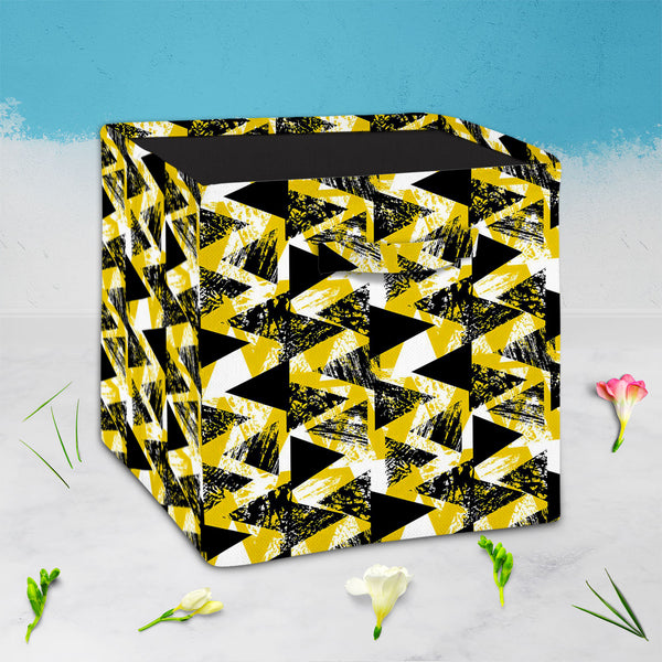 Geometrical Behaviour D1 Foldable Open Storage Bin | Organizer Box, Toy Basket, Shelf Box, Laundry Bag | Canvas Fabric-Storage Bins-STR_BI_CB-IC 5007530 IC 5007530, Abstract Expressionism, Abstracts, African, Ancient, Art and Paintings, Aztec, Bohemian, Brush Stroke, Chevron, Culture, Ethnic, Eygptian, Geometric, Geometric Abstraction, Graffiti, Hand Drawn, Historical, Medieval, Mexican, Modern Art, Patterns, Retro, Semi Abstract, Signs, Signs and Symbols, Splatter, Traditional, Triangles, Tribal, Vintage, 