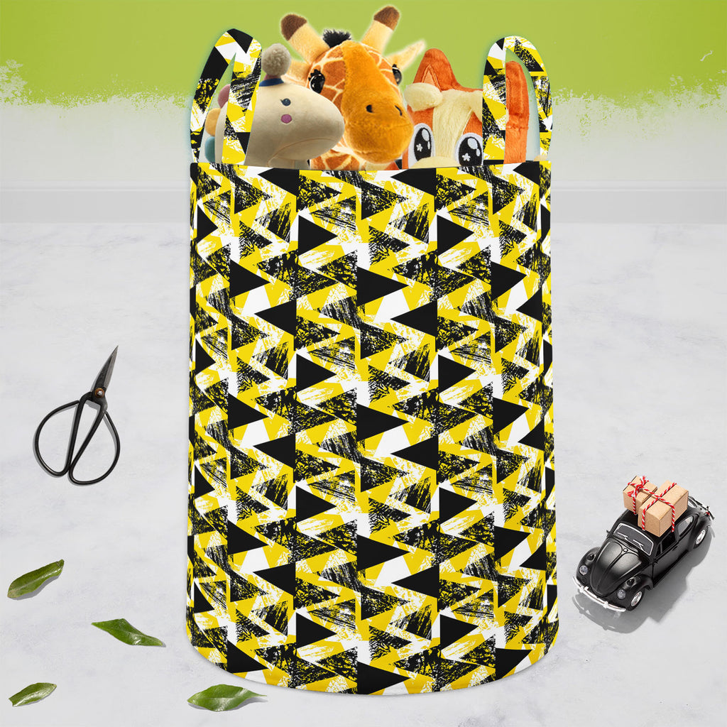 Geometrical Behaviour D1 Foldable Open Storage Bin | Organizer Box, Toy Basket, Shelf Box, Laundry Bag | Canvas Fabric-Storage Bins-STR_BI_CB-IC 5007530 IC 5007530, Abstract Expressionism, Abstracts, African, Ancient, Art and Paintings, Aztec, Bohemian, Brush Stroke, Chevron, Culture, Ethnic, Eygptian, Geometric, Geometric Abstraction, Graffiti, Hand Drawn, Historical, Medieval, Mexican, Modern Art, Patterns, Retro, Semi Abstract, Signs, Signs and Symbols, Splatter, Traditional, Triangles, Tribal, Vintage, 