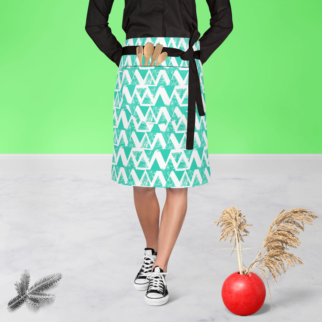 Geometrical Behaviour D2 Apron | Adjustable, Free Size & Waist Tiebacks-Apron Waist to Knee-APR_WS_KN-IC 5007531 IC 5007531, Abstract Expressionism, Abstracts, African, Ancient, Art and Paintings, Aztec, Bohemian, Brush Stroke, Chevron, Culture, Ethnic, Eygptian, Geometric, Geometric Abstraction, Graffiti, Hand Drawn, Historical, Medieval, Mexican, Modern Art, Patterns, Retro, Semi Abstract, Signs, Signs and Symbols, Splatter, Traditional, Triangles, Tribal, Vintage, Watercolour, World Culture, geometrical,