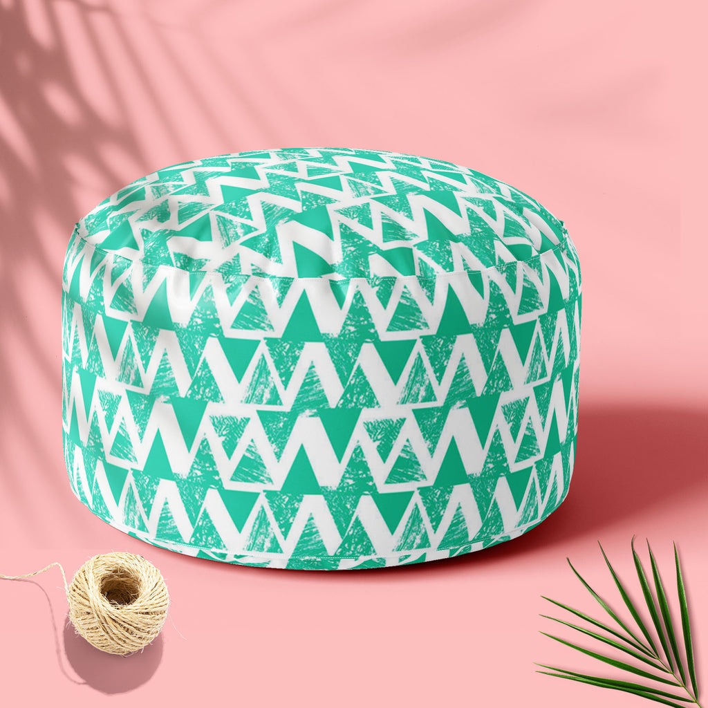 Geometrical Behaviour D2 Footstool Footrest Puffy Pouffe Ottoman Bean Bag | Canvas Fabric-Footstools-FST_CB_BN-IC 5007531 IC 5007531, Abstract Expressionism, Abstracts, African, Ancient, Art and Paintings, Aztec, Bohemian, Brush Stroke, Chevron, Culture, Ethnic, Eygptian, Geometric, Geometric Abstraction, Graffiti, Hand Drawn, Historical, Medieval, Mexican, Modern Art, Patterns, Retro, Semi Abstract, Signs, Signs and Symbols, Splatter, Traditional, Triangles, Tribal, Vintage, Watercolour, World Culture, geo