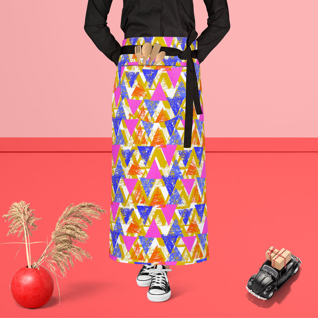 Geometrical Behaviour D3 Apron | Adjustable, Free Size & Waist Tiebacks-Aprons Waist to Feet-APR_WS_FT-IC 5007532 IC 5007532, Abstract Expressionism, Abstracts, African, Ancient, Art and Paintings, Aztec, Bohemian, Brush Stroke, Chevron, Culture, Ethnic, Eygptian, Geometric, Geometric Abstraction, Graffiti, Hand Drawn, Historical, Medieval, Mexican, Modern Art, Patterns, Retro, Semi Abstract, Signs, Signs and Symbols, Splatter, Traditional, Triangles, Tribal, Vintage, Watercolour, World Culture, geometrical