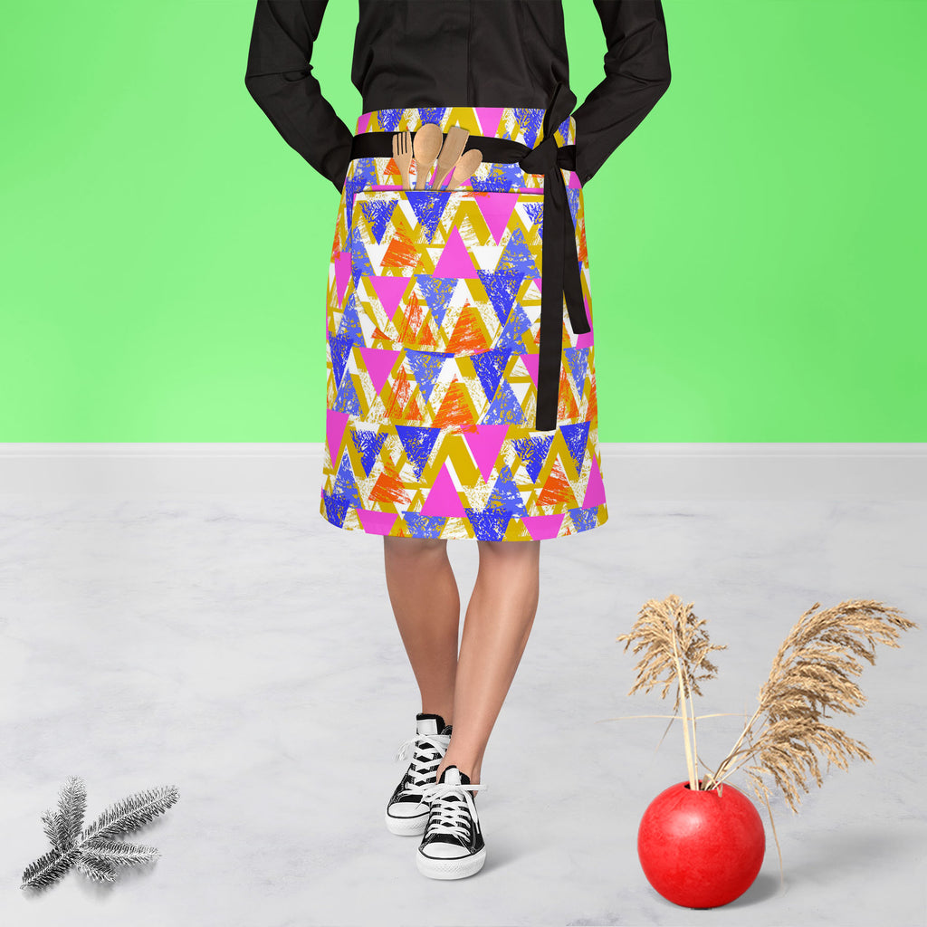 Geometrical Behaviour D3 Apron | Adjustable, Free Size & Waist Tiebacks-Apron Waist to Knee-APR_WS_KN-IC 5007532 IC 5007532, Abstract Expressionism, Abstracts, African, Ancient, Art and Paintings, Aztec, Bohemian, Brush Stroke, Chevron, Culture, Ethnic, Eygptian, Geometric, Geometric Abstraction, Graffiti, Hand Drawn, Historical, Medieval, Mexican, Modern Art, Patterns, Retro, Semi Abstract, Signs, Signs and Symbols, Splatter, Traditional, Triangles, Tribal, Vintage, Watercolour, World Culture, geometrical,