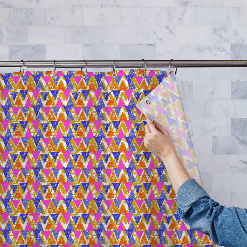 Geometrical Behaviour Washable Waterproof Shower Curtain-Shower Curtains-CUR_SH-IC 5007532 IC 5007532, Abstract Expressionism, Abstracts, African, Ancient, Art and Paintings, Aztec, Bohemian, Brush Stroke, Chevron, Culture, Ethnic, Eygptian, Geometric, Geometric Abstraction, Graffiti, Hand Drawn, Historical, Medieval, Mexican, Modern Art, Patterns, Retro, Semi Abstract, Signs, Signs and Symbols, Splatter, Traditional, Triangles, Tribal, Vintage, Watercolour, World Culture, geometrical, behaviour, washable, 