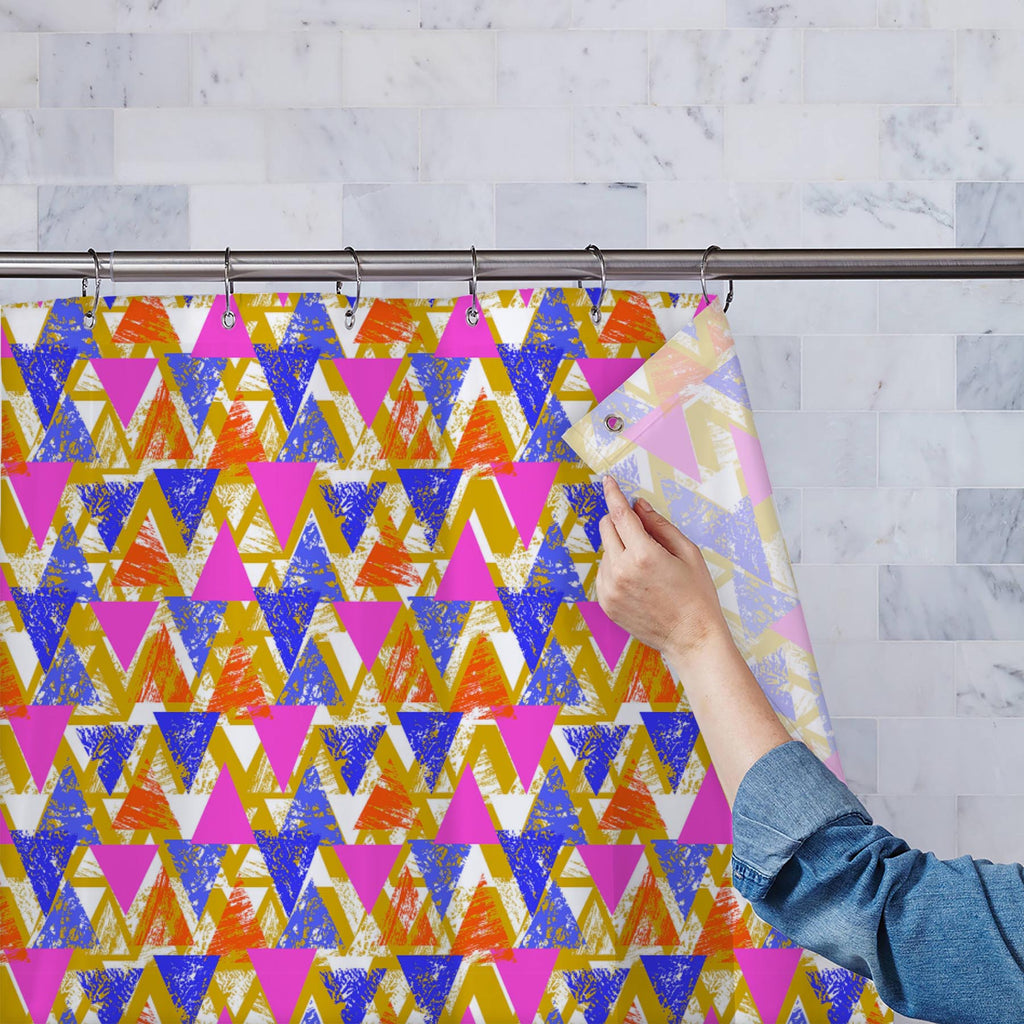 Geometrical Behaviour D3 Washable Waterproof Shower Curtain-Shower Curtains-CUR_SH-IC 5007532 IC 5007532, Abstract Expressionism, Abstracts, African, Ancient, Art and Paintings, Aztec, Bohemian, Brush Stroke, Chevron, Culture, Ethnic, Eygptian, Geometric, Geometric Abstraction, Graffiti, Hand Drawn, Historical, Medieval, Mexican, Modern Art, Patterns, Retro, Semi Abstract, Signs, Signs and Symbols, Splatter, Traditional, Triangles, Tribal, Vintage, Watercolour, World Culture, geometrical, behaviour, d3, was