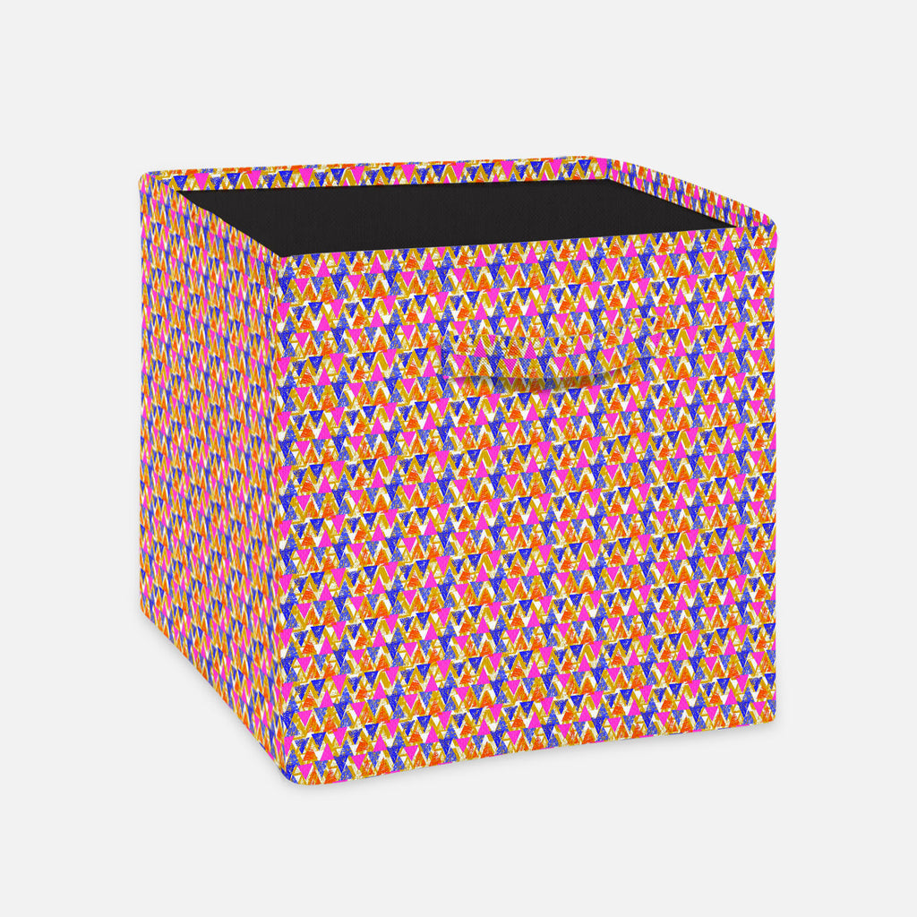 Geometrical Behaviour Foldable Open Storage Bin | Organizer Box, Toy Basket, Shelf Box, Laundry Bag | Canvas Fabric-Storage Bins-STR_BI_CB-IC 5007532 IC 5007532, Abstract Expressionism, Abstracts, African, Ancient, Art and Paintings, Aztec, Bohemian, Brush Stroke, Chevron, Culture, Ethnic, Eygptian, Geometric, Geometric Abstraction, Graffiti, Hand Drawn, Historical, Medieval, Mexican, Modern Art, Patterns, Retro, Semi Abstract, Signs, Signs and Symbols, Splatter, Traditional, Triangles, Tribal, Vintage, Wat