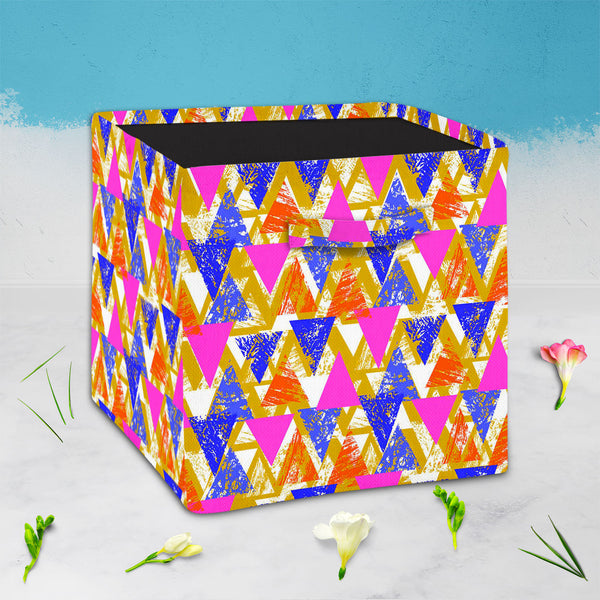Geometrical Behaviour D3 Foldable Open Storage Bin | Organizer Box, Toy Basket, Shelf Box, Laundry Bag | Canvas Fabric-Storage Bins-STR_BI_CB-IC 5007532 IC 5007532, Abstract Expressionism, Abstracts, African, Ancient, Art and Paintings, Aztec, Bohemian, Brush Stroke, Chevron, Culture, Ethnic, Eygptian, Geometric, Geometric Abstraction, Graffiti, Hand Drawn, Historical, Medieval, Mexican, Modern Art, Patterns, Retro, Semi Abstract, Signs, Signs and Symbols, Splatter, Traditional, Triangles, Tribal, Vintage, 