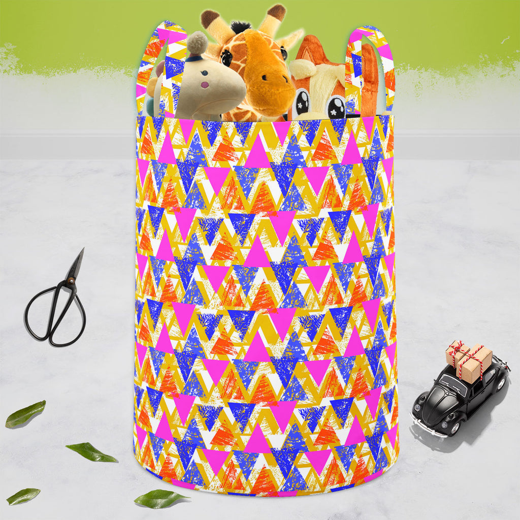 Geometrical Behaviour D3 Foldable Open Storage Bin | Organizer Box, Toy Basket, Shelf Box, Laundry Bag | Canvas Fabric-Storage Bins-STR_BI_CB-IC 5007532 IC 5007532, Abstract Expressionism, Abstracts, African, Ancient, Art and Paintings, Aztec, Bohemian, Brush Stroke, Chevron, Culture, Ethnic, Eygptian, Geometric, Geometric Abstraction, Graffiti, Hand Drawn, Historical, Medieval, Mexican, Modern Art, Patterns, Retro, Semi Abstract, Signs, Signs and Symbols, Splatter, Traditional, Triangles, Tribal, Vintage, 