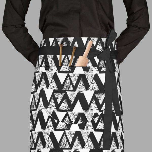 Geometrical Behaviour D4 Apron | Adjustable, Free Size & Waist Tiebacks-Aprons Waist to Feet-APR_WS_FT-IC 5007533 IC 5007533, Abstract Expressionism, Abstracts, African, Ancient, Art and Paintings, Aztec, Black and White, Bohemian, Brush Stroke, Chevron, Culture, Ethnic, Eygptian, Geometric, Geometric Abstraction, Graffiti, Hand Drawn, Historical, Medieval, Mexican, Modern Art, Patterns, Retro, Semi Abstract, Signs, Signs and Symbols, Splatter, Traditional, Triangles, Tribal, Vintage, Watercolour, White, Wo