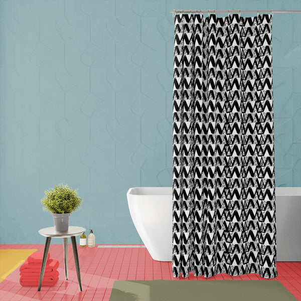 Geometrical Behaviour D4 Washable Waterproof Shower Curtain-Shower Curtains-CUR_SH-IC 5007533 IC 5007533, Abstract Expressionism, Abstracts, African, Ancient, Art and Paintings, Aztec, Black and White, Bohemian, Brush Stroke, Chevron, Culture, Ethnic, Eygptian, Geometric, Geometric Abstraction, Graffiti, Hand Drawn, Historical, Medieval, Mexican, Modern Art, Patterns, Retro, Semi Abstract, Signs, Signs and Symbols, Splatter, Traditional, Triangles, Tribal, Vintage, Watercolour, White, World Culture, geometr