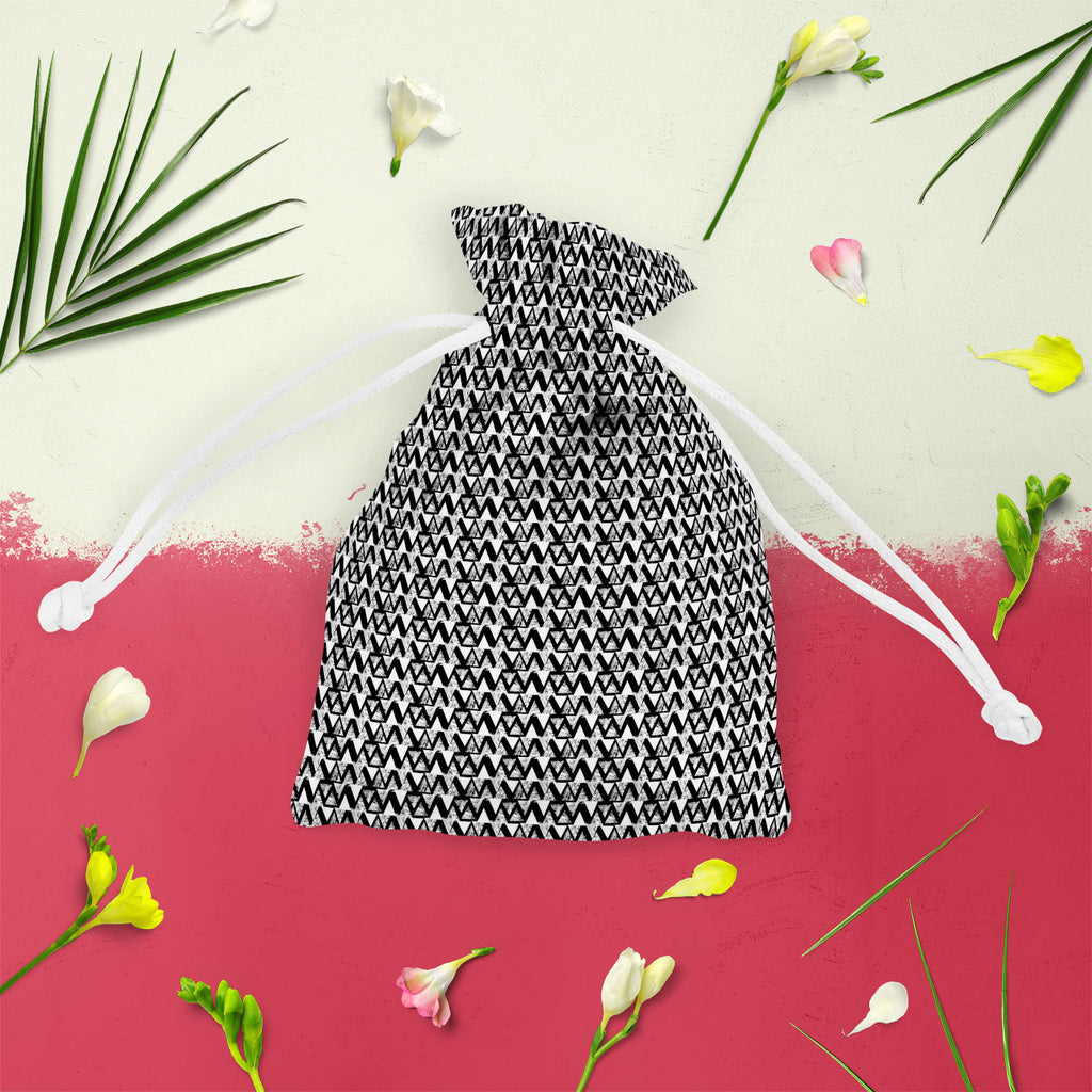 Geometrical Behaviour D4 Pouch Wrist Potli Bag | Bag for Weddings & Casual Parties-Drawstring Pouches-PCH_FB_DS-IC 5007533 IC 5007533, Abstract Expressionism, Abstracts, African, Ancient, Art and Paintings, Aztec, Black and White, Bohemian, Brush Stroke, Chevron, Culture, Ethnic, Eygptian, Geometric, Geometric Abstraction, Graffiti, Hand Drawn, Historical, Medieval, Mexican, Modern Art, Patterns, Retro, Semi Abstract, Signs, Signs and Symbols, Splatter, Traditional, Triangles, Tribal, Vintage, Watercolour, 