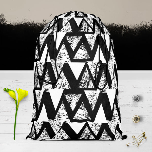 Geometrical Behaviour D4 Reusable Sack Bag | Bag for Gym, Storage, Vegetable & Travel-Drawstring Sack Bags-SCK_FB_DS-IC 5007533 IC 5007533, Abstract Expressionism, Abstracts, African, Ancient, Art and Paintings, Aztec, Black and White, Bohemian, Brush Stroke, Chevron, Culture, Ethnic, Eygptian, Geometric, Geometric Abstraction, Graffiti, Hand Drawn, Historical, Medieval, Mexican, Modern Art, Patterns, Retro, Semi Abstract, Signs, Signs and Symbols, Splatter, Traditional, Triangles, Tribal, Vintage, Watercol