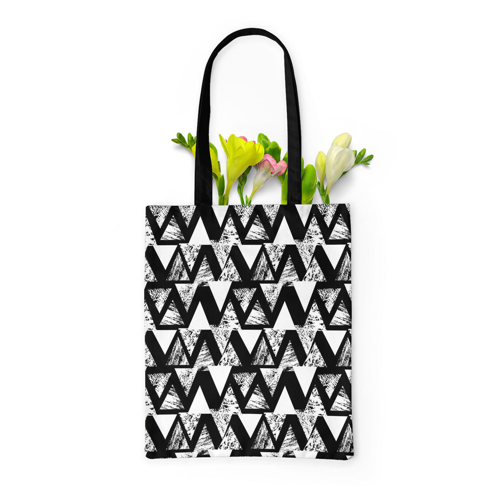 Geometrical Behaviour D4 Tote Bag Shoulder Purse | Multipurpose-Tote Bags Basic-TOT_FB_BS-IC 5007533 IC 5007533, Abstract Expressionism, Abstracts, African, Ancient, Art and Paintings, Aztec, Black and White, Bohemian, Brush Stroke, Chevron, Culture, Ethnic, Eygptian, Geometric, Geometric Abstraction, Graffiti, Hand Drawn, Historical, Medieval, Mexican, Modern Art, Patterns, Retro, Semi Abstract, Signs, Signs and Symbols, Splatter, Traditional, Triangles, Tribal, Vintage, Watercolour, White, World Culture, 