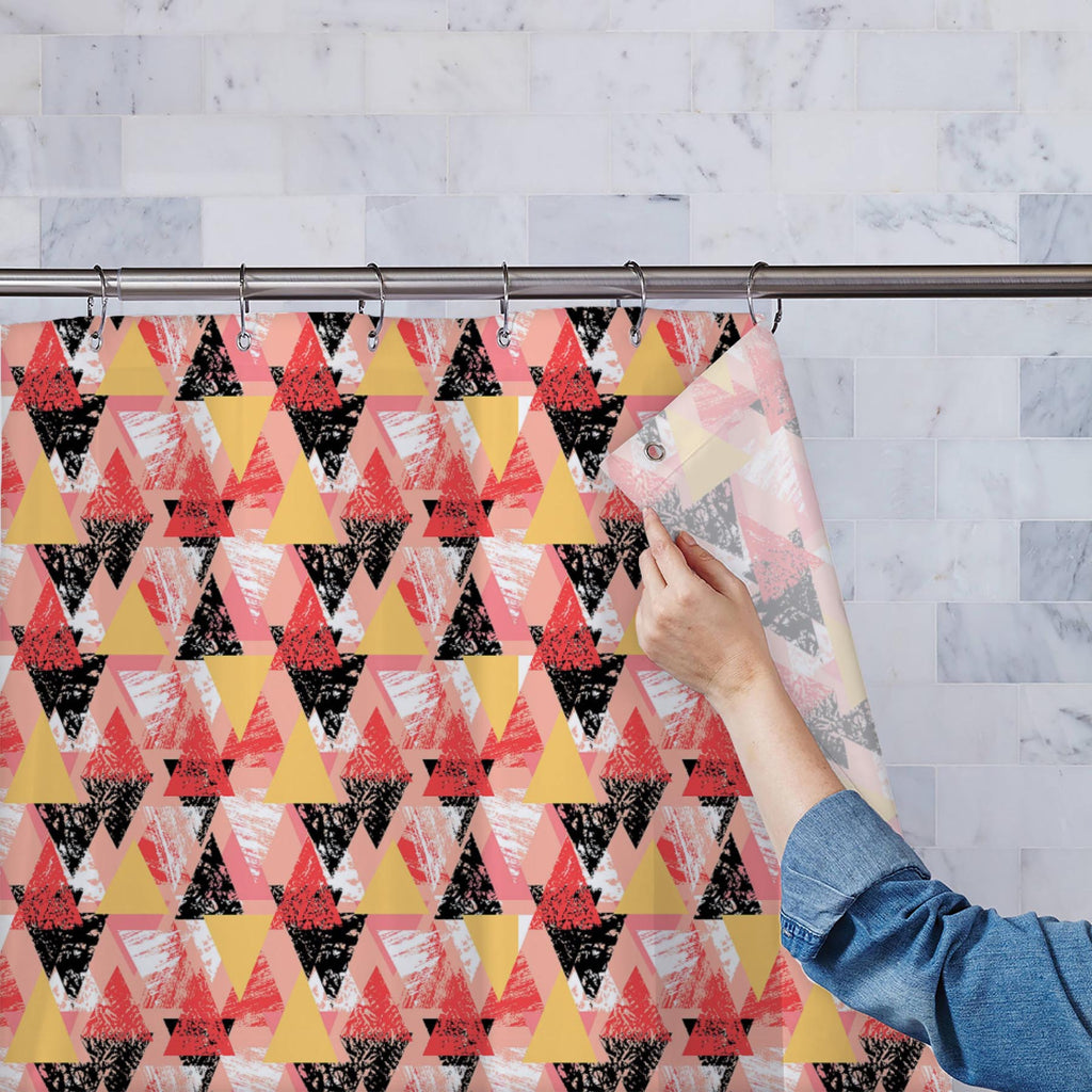 Geometrical Behaviour D5 Washable Waterproof Shower Curtain-Shower Curtains-CUR_SH-IC 5007534 IC 5007534, Abstract Expressionism, Abstracts, African, Ancient, Art and Paintings, Aztec, Bohemian, Brush Stroke, Chevron, Culture, Ethnic, Eygptian, Geometric, Geometric Abstraction, Graffiti, Hand Drawn, Historical, Medieval, Mexican, Modern Art, Patterns, Retro, Semi Abstract, Signs, Signs and Symbols, Splatter, Traditional, Triangles, Tribal, Vintage, Watercolour, World Culture, geometrical, behaviour, d5, was