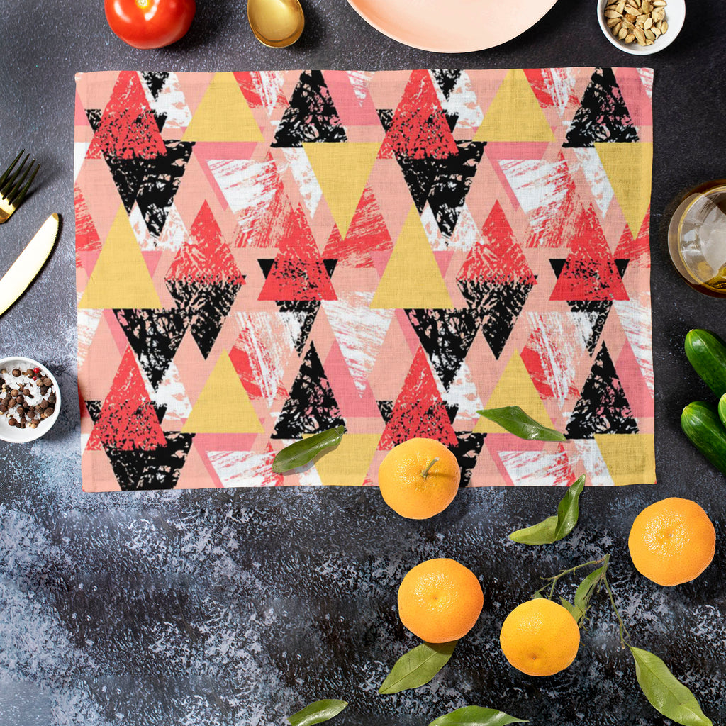 Geometrical Behaviour D5 Table Mat Placemat-Table Place Mats Fabric-MAT_TB-IC 5007534 IC 5007534, Abstract Expressionism, Abstracts, African, Ancient, Art and Paintings, Aztec, Bohemian, Brush Stroke, Chevron, Culture, Ethnic, Eygptian, Geometric, Geometric Abstraction, Graffiti, Hand Drawn, Historical, Medieval, Mexican, Modern Art, Patterns, Retro, Semi Abstract, Signs, Signs and Symbols, Splatter, Traditional, Triangles, Tribal, Vintage, Watercolour, World Culture, geometrical, behaviour, d5, table, mat,