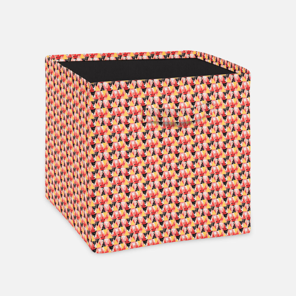 Geometrical Behaviour Foldable Open Storage Bin | Organizer Box, Toy Basket, Shelf Box, Laundry Bag | Canvas Fabric-Storage Bins-STR_BI_CB-IC 5007534 IC 5007534, Abstract Expressionism, Abstracts, African, Ancient, Art and Paintings, Aztec, Bohemian, Brush Stroke, Chevron, Culture, Ethnic, Eygptian, Geometric, Geometric Abstraction, Graffiti, Hand Drawn, Historical, Medieval, Mexican, Modern Art, Patterns, Retro, Semi Abstract, Signs, Signs and Symbols, Splatter, Traditional, Triangles, Tribal, Vintage, Wat