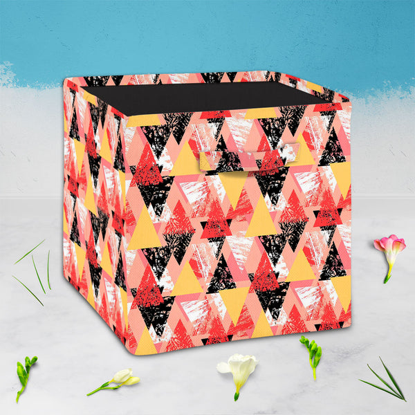 Geometrical Behaviour D5 Foldable Open Storage Bin | Organizer Box, Toy Basket, Shelf Box, Laundry Bag | Canvas Fabric-Storage Bins-STR_BI_CB-IC 5007534 IC 5007534, Abstract Expressionism, Abstracts, African, Ancient, Art and Paintings, Aztec, Bohemian, Brush Stroke, Chevron, Culture, Ethnic, Eygptian, Geometric, Geometric Abstraction, Graffiti, Hand Drawn, Historical, Medieval, Mexican, Modern Art, Patterns, Retro, Semi Abstract, Signs, Signs and Symbols, Splatter, Traditional, Triangles, Tribal, Vintage, 