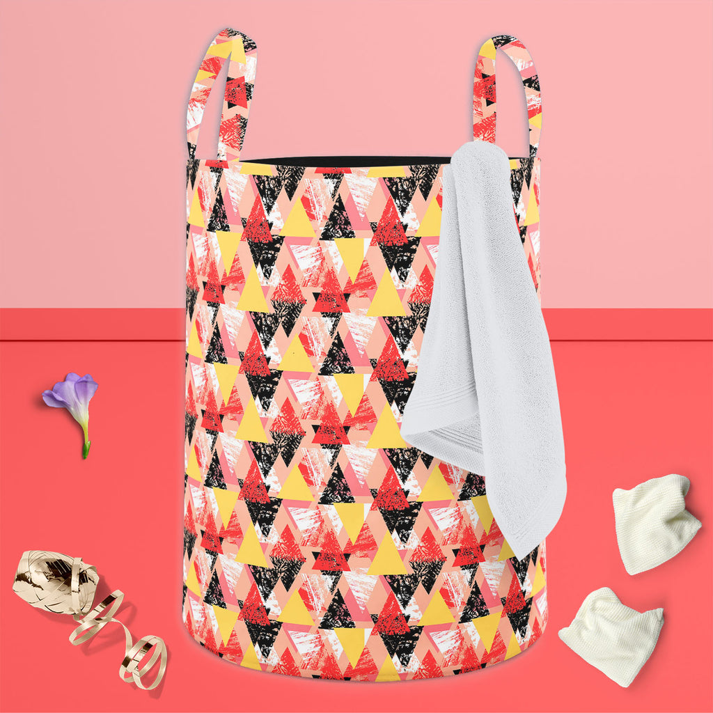 Geometrical Behaviour D5 Foldable Open Storage Bin | Organizer Box, Toy Basket, Shelf Box, Laundry Bag | Canvas Fabric-Storage Bins-STR_BI_CB-IC 5007534 IC 5007534, Abstract Expressionism, Abstracts, African, Ancient, Art and Paintings, Aztec, Bohemian, Brush Stroke, Chevron, Culture, Ethnic, Eygptian, Geometric, Geometric Abstraction, Graffiti, Hand Drawn, Historical, Medieval, Mexican, Modern Art, Patterns, Retro, Semi Abstract, Signs, Signs and Symbols, Splatter, Traditional, Triangles, Tribal, Vintage, 