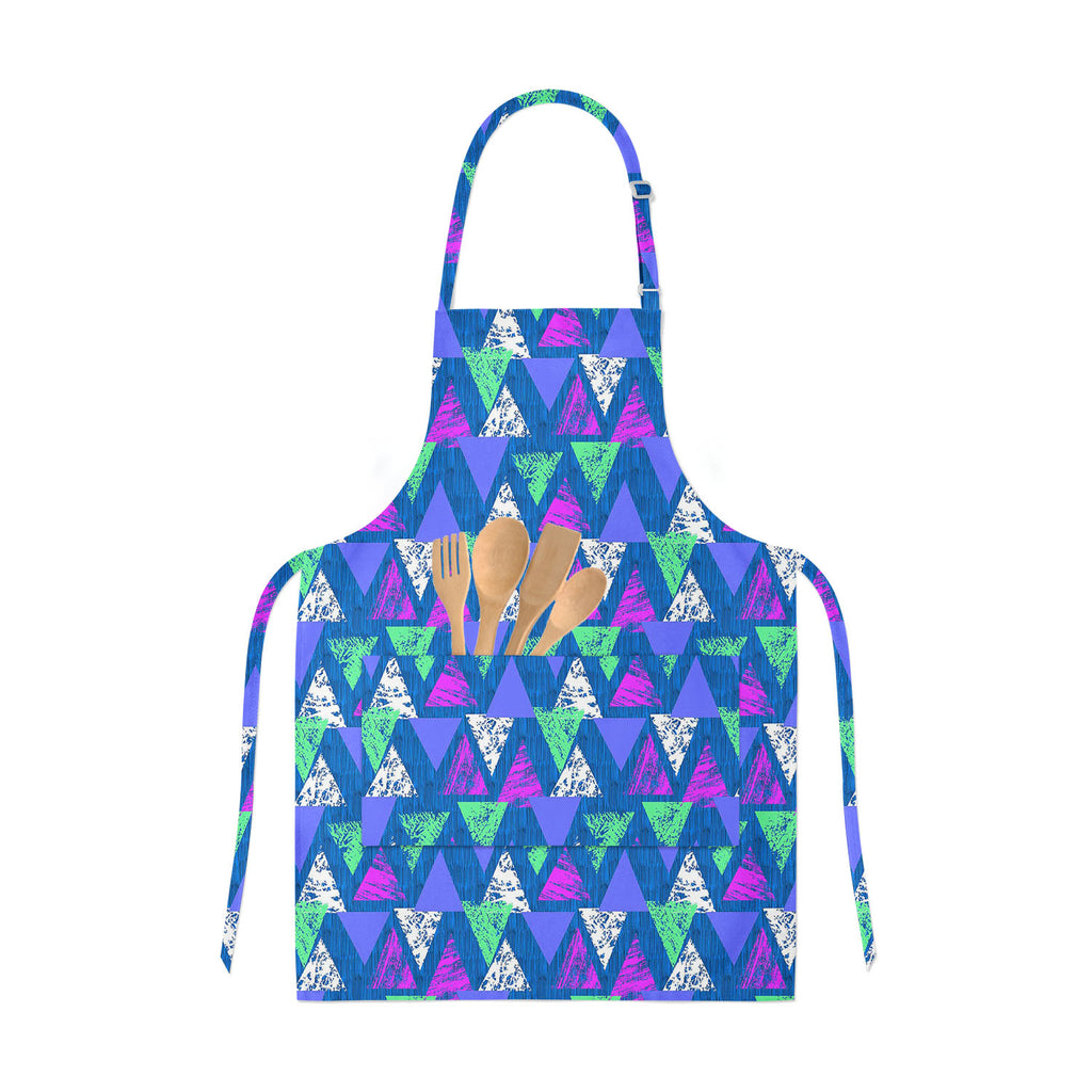 Mixed Triangled Apron | Adjustable, Free Size & Waist Tiebacks-Aprons Neck to Knee-APR_NK_KN-IC 5007535 IC 5007535, Abstract Expressionism, Abstracts, African, Ancient, Art and Paintings, Aztec, Bohemian, Brush Stroke, Chevron, Culture, Ethnic, Eygptian, Geometric, Geometric Abstraction, Graffiti, Hand Drawn, Historical, Medieval, Mexican, Modern Art, Patterns, Retro, Semi Abstract, Signs, Signs and Symbols, Splatter, Traditional, Triangles, Tribal, Vintage, Watercolour, World Culture, mixed, triangled, apr