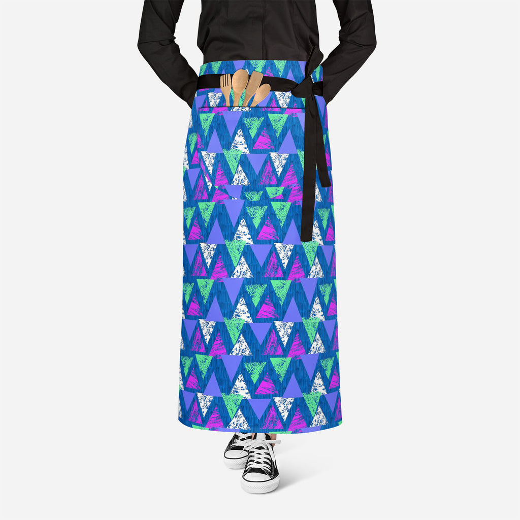 Mixed Triangled Apron | Adjustable, Free Size & Waist Tiebacks-Aprons Waist to Knee-APR_WS_FT-IC 5007535 IC 5007535, Abstract Expressionism, Abstracts, African, Ancient, Art and Paintings, Aztec, Bohemian, Brush Stroke, Chevron, Culture, Ethnic, Eygptian, Geometric, Geometric Abstraction, Graffiti, Hand Drawn, Historical, Medieval, Mexican, Modern Art, Patterns, Retro, Semi Abstract, Signs, Signs and Symbols, Splatter, Traditional, Triangles, Tribal, Vintage, Watercolour, World Culture, mixed, triangled, ap
