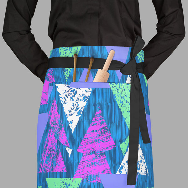 Mixed Triangled D1 Apron | Adjustable, Free Size & Waist Tiebacks-Aprons Waist to Feet-APR_WS_FT-IC 5007535 IC 5007535, Abstract Expressionism, Abstracts, African, Ancient, Art and Paintings, Aztec, Bohemian, Brush Stroke, Chevron, Culture, Ethnic, Eygptian, Geometric, Geometric Abstraction, Graffiti, Hand Drawn, Historical, Medieval, Mexican, Modern Art, Patterns, Retro, Semi Abstract, Signs, Signs and Symbols, Splatter, Traditional, Triangles, Tribal, Vintage, Watercolour, World Culture, mixed, triangled,