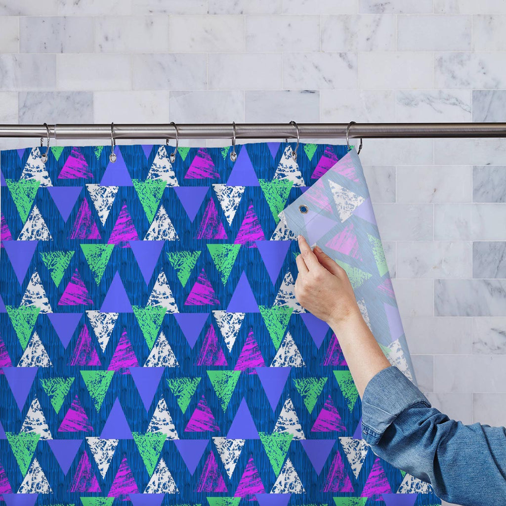 Mixed Triangled Washable Waterproof Shower Curtain-Shower Curtains-CUR_SH-IC 5007535 IC 5007535, Abstract Expressionism, Abstracts, African, Ancient, Art and Paintings, Aztec, Bohemian, Brush Stroke, Chevron, Culture, Ethnic, Eygptian, Geometric, Geometric Abstraction, Graffiti, Hand Drawn, Historical, Medieval, Mexican, Modern Art, Patterns, Retro, Semi Abstract, Signs, Signs and Symbols, Splatter, Traditional, Triangles, Tribal, Vintage, Watercolour, World Culture, mixed, triangled, washable, waterproof, 