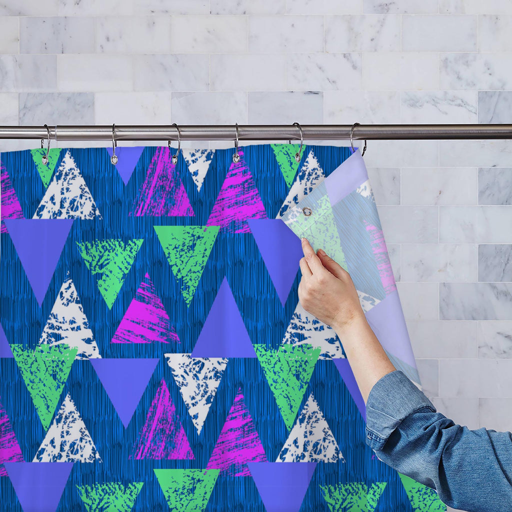 Mixed Triangled D1 Washable Waterproof Shower Curtain-Shower Curtains-CUR_SH-IC 5007535 IC 5007535, Abstract Expressionism, Abstracts, African, Ancient, Art and Paintings, Aztec, Bohemian, Brush Stroke, Chevron, Culture, Ethnic, Eygptian, Geometric, Geometric Abstraction, Graffiti, Hand Drawn, Historical, Medieval, Mexican, Modern Art, Patterns, Retro, Semi Abstract, Signs, Signs and Symbols, Splatter, Traditional, Triangles, Tribal, Vintage, Watercolour, World Culture, mixed, triangled, d1, washable, water